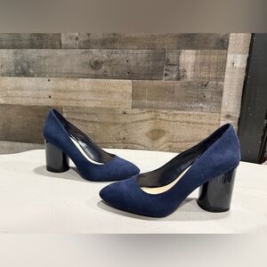 Nine West | Faux Suede Calibra Heeled Pumps